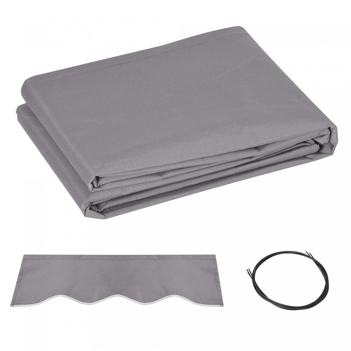 Outsunny Remplacement Dehousse D'auvent Exterieur En Tissu 11'x10'