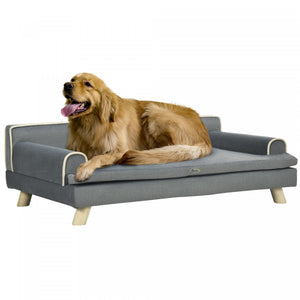 Canape Sureleve Pour Chien, Canape Pour Chat Avec Coussin, Gris Fonce