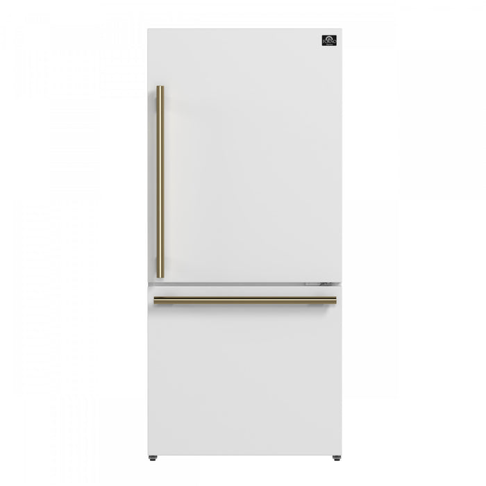 Refrigerateur Milano Espresso de 31 po avec congelateur inferieur, blanc, 17,2 pi³ – FFFFD1785-31WHT