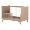  Lit de bébé Milos à hauteur réglable avec garde-corps pour lit de bambin - rose blush