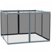 Outsunny Moustiquaire De Rechange Pour Gazebo 10' X 10' Murs D'ecran Pour Auvent Avec Fermetures Eclair Pour Les Fetes Et Activites De Plein Air, Noir