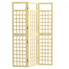 Outsunny Ecran De Confidentialite Exterieur En Bois 3 Panneaux Bois Naturel