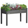 Outsunny Jardiniere Surelevee 48\" X 22\" X 30\" Pour Terrasse En Bois