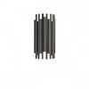 Petite applique murale Weslyn de Dainolite avec fini noir mat et 2 ampoules