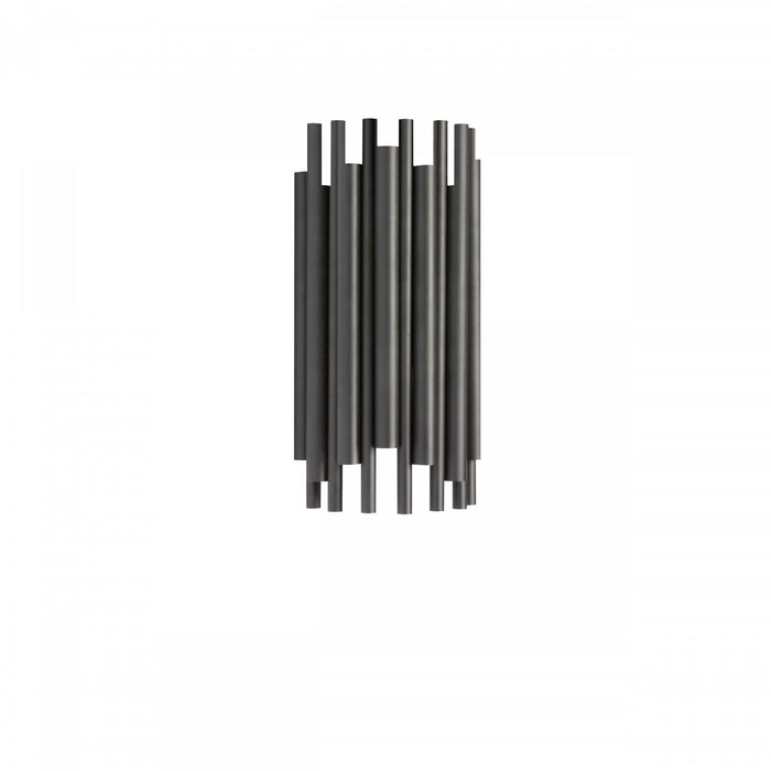 Petite applique murale Weslyn de Dainolite avec fini noir mat et 2 ampoules