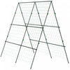 Outsunny Cage A Tomates En Metal Avec Filet Pour Plantes Grimpantes, Vert