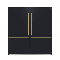  Refrigerateur cote a cote Milano de 60 po, noir, 34,4 pi³ – FFFFD1787-60BLK