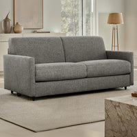  Brix 70 po. Canape-lit euro en tissu texture avec matelas mousse memoire - Pierre