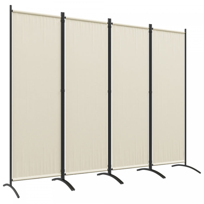 Outsunny Separateur De Piece, Ecran De Confidentialite Roulant 5.6pi, Creme