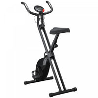 Soozier Velo D'exercice Magnetique Pliable A 8 Niveaux De Resistance X-frame Stationnaire Velo De Fi