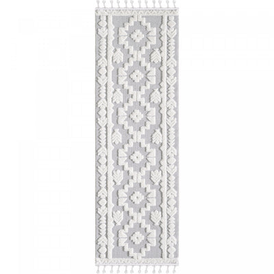 Quinto Tres Moroccan Shag Area Rug - 2'7" x 8'|Carpette à poil long Quinto Tres Moroccan - 2 pi 7 po x 8 pi