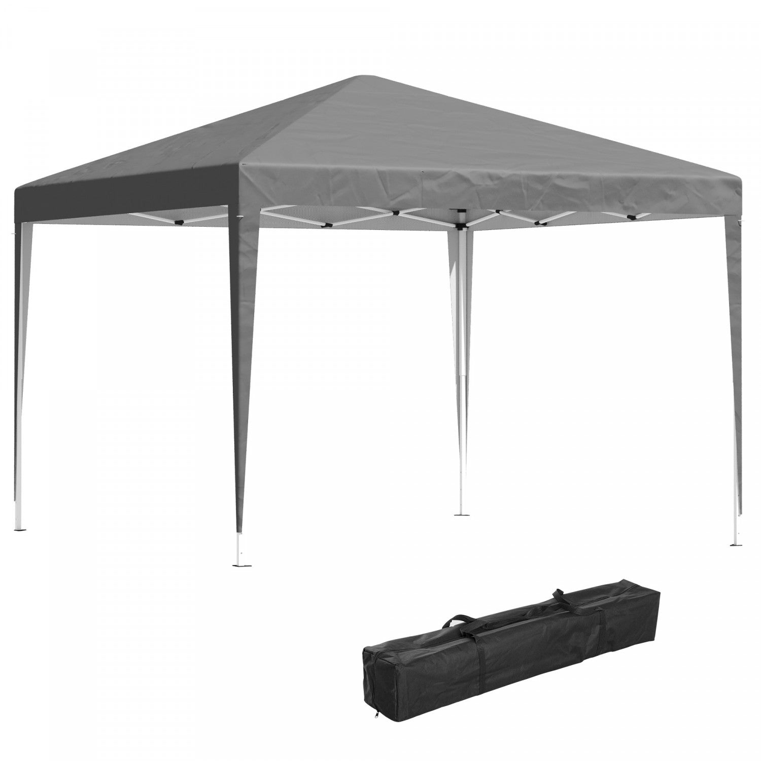 tente exterieur Outsunny Tente Pliable 10x10' Gazebo Exterieur Avec Sac De Transpor