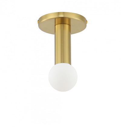Dainolite Adams 1 Light Flush Mount Aged Brass Lamp|Plafonnier affleuré Adams de Dainolite avec fini laiton vieilli et 1 ampoule