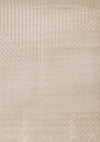Tapis design a rayures angulaires beige Oslo, 6'7'' x 9'6''