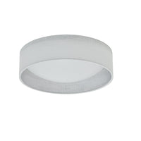 Petit plafonnier affleuré Cfled de Dainolite de 11 po, avec abat-jour blanc