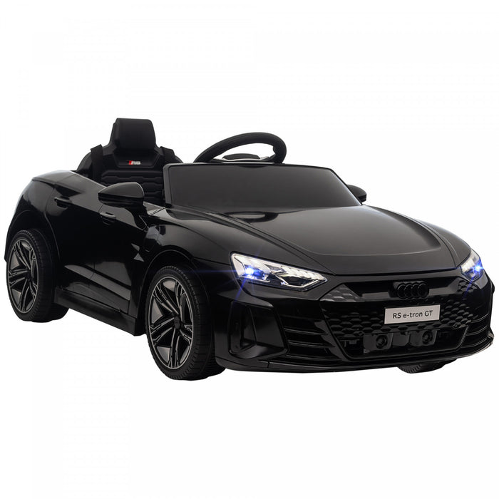 Aosom Voiture Electrique Sous Licence Sur Avec Telecommande, 12v 3.1 Mph Jouet Pour 37-60 Mois Garcons Et Filles Avec Systeme De Suspension, Klaxon, Musique, Lumieres, Noir