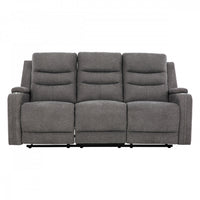 Sofa inclinable electrique Preston de 75 po rembourre - Gris
