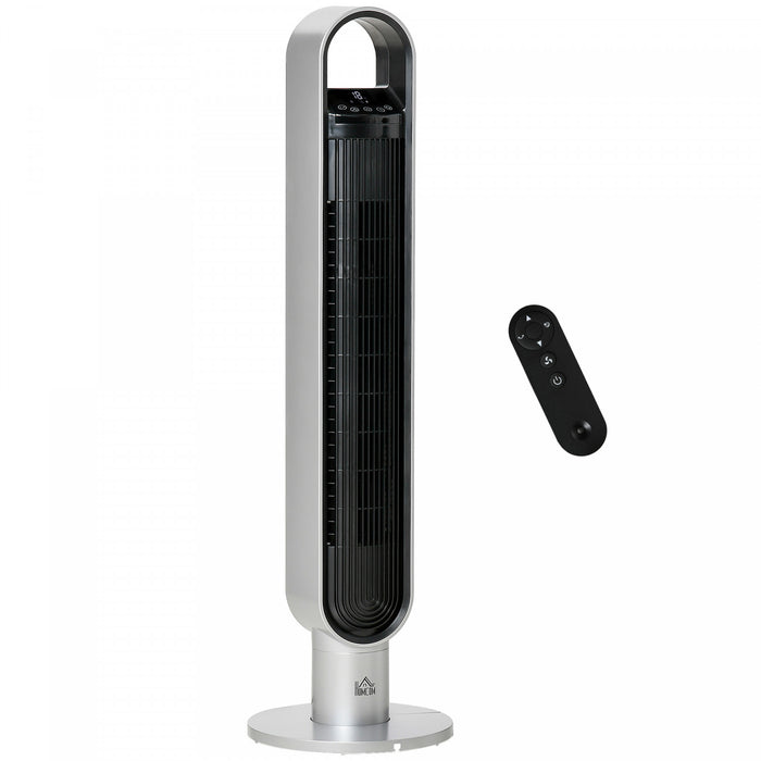 Homcom Ventilateur De Tour De Refroidissement De 39 Po Avec Oscillation Et Minuterie