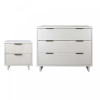  Ensemble de commode 2 pieces Granville Modern en blanc