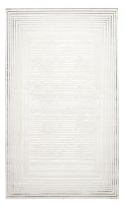 Tapis Contemporain/Moderne Ramona 8'0\" x 10'0\" en Gris