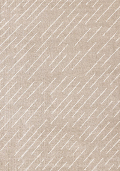 Covington Beige Cream Diagonal Rain Streaks Design Rug, 6'7" x 9'10" Indoor Area Rug | Tapis Covington a design pluie, 6'7" x 9'10"