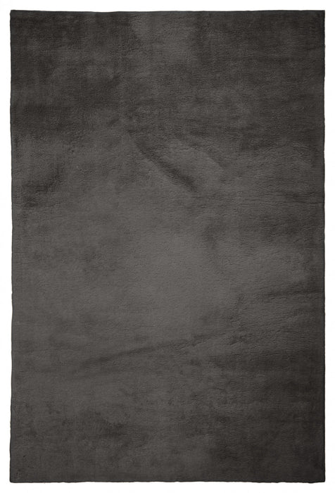 Tapis Lavable/Moelleux Argo 6'7\" x 9'0\" en Charbon
