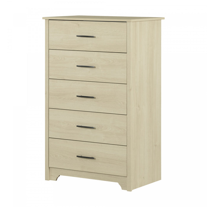  Commode verticale Fusion à 5 tiroirs - chêne blanchi