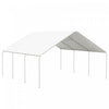 Outsunny Tente De Garage Et De Fete Portative, Abri D'auto 19' X 19,5'