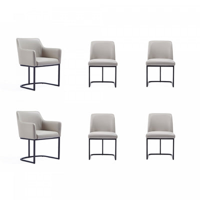 Serena Modern 6-Piece Dining Set in Light Gray Dining Chair | Ensemble de salle a manger moderne Serena 6 pieces en gris clair