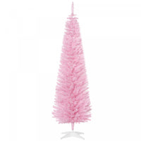 Homcom Sapin De Noel Artificiel Mince Avec 390 Branches Realistes
