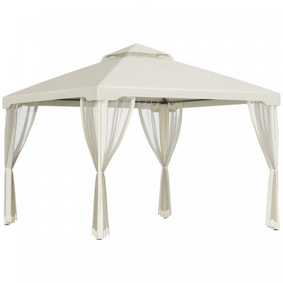 Outsunny 10' X 10' Patio Gazebo Outdoor Pavilion 2 Tire Roof Canopy Shelter Garden Event Party Tent |Outsunny 9.7' X 9.7' Abri De Jardin Pavillon Exterieur Double Toit Evenement De Jardin
Cour De Tente