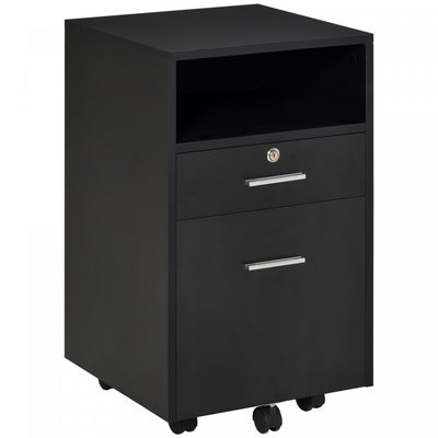 Vinsetto File Cabinet With Lock And Hanging Rail|Vinsetto Classeur Avec Serrure Et Rail De Suspension