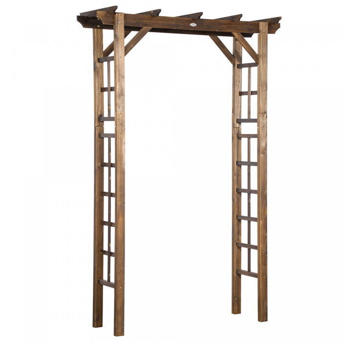 Outsunny Arbre De Jardin En Bois 85\", Treillis D'arche De Jardin