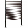 Outsunny Cloture de jardin avec piquets de 4pi, cloture avec pieds, marron