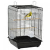 Pawhut 23\" Cage A Oiseaux Parc Avec Plateau De Jeu Ouvert Et Bol D'alimentation Noir