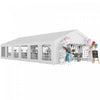 Outsunny Grande tente de reception 6 x 12 m avec 12 fenetres amovibles