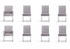 Ensemble de 8 chaises de salle a manger Element Modern en gris