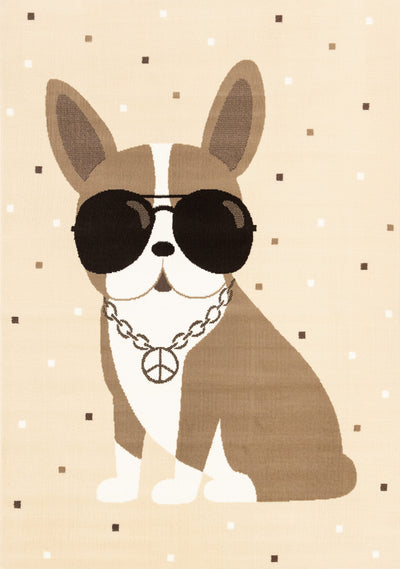 Forte Kids Swaggy Dog Area Rug - 5'3" x 7'5"|Carpette Forte à motif de chien confiant pour enfants - 5 pi 3 po x 7 pi 5 po