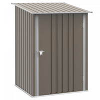 Outsunny Remise De Rangement De Jardin Adossee 3,3 Pi X 3,4 Pi, Brun