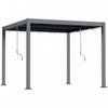 Outsunny Pergola A Persiennes 10' X 10' Toit Reglable Et Cadre En Aluminium