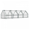 Outsunny Serre Portative 12' X 3' X 3', Serre Tunnel Transparente