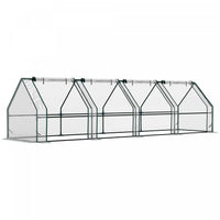 Outsunny Serre Portative 12' X 3' X 3', Serre Tunnel Transparente