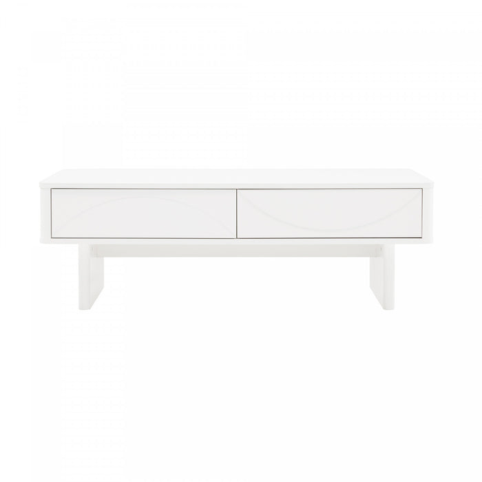 Table basse Ella Modern 47\" en blanc