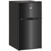 HOMCOM 3.2 Cu Ft Mini Fridge with Freezer Adjustable Shelf Reversible Doors