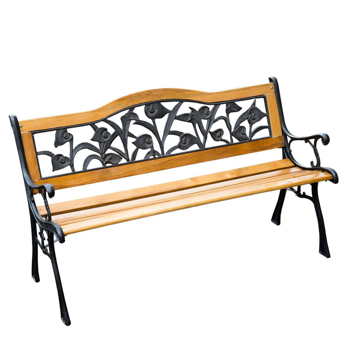 Banc De Jardin Pour 2 Personnes Outsunny 50, Naturel