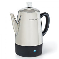 Percolateur à café Homecraft de 10 tasses en acier inoxydable - HCPC10SS