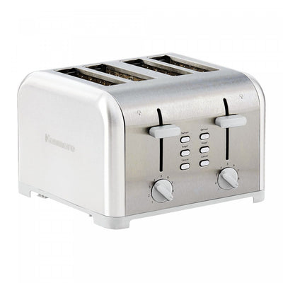 Kenmore 4-Slice Toaster with Dual Controls White - KKTSDC4SW|Grille-pain Kenmore à 4 tranches avec deux panneaux de commande, blanc - KKTSDC4SW