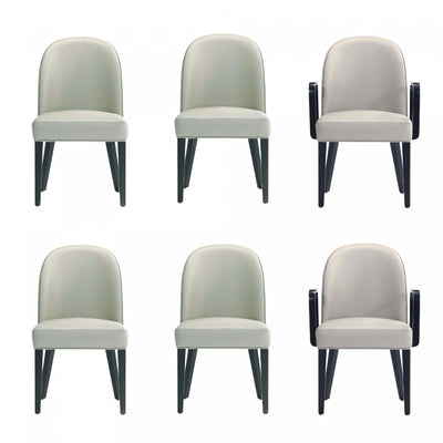 Hillman Modern 6-Piece Dining Chair Set in Light Gray | Ensemble de 6 chaises de salle a manger Hillman Modern en gris clair