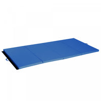 Soozier 4ft X 8ft X 2inch Tri-fold Gymnastics Tumbling Mat Exercise Mat With Carrying Handles, Dark