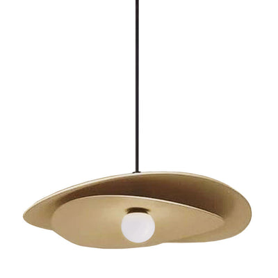 Dainolite Paven LED Pendant 12w Aged Brass Lamp|Luminaire suspendu Paven de Dainolite avec fini laiton vieilli et ampoule à DEL de 12 W